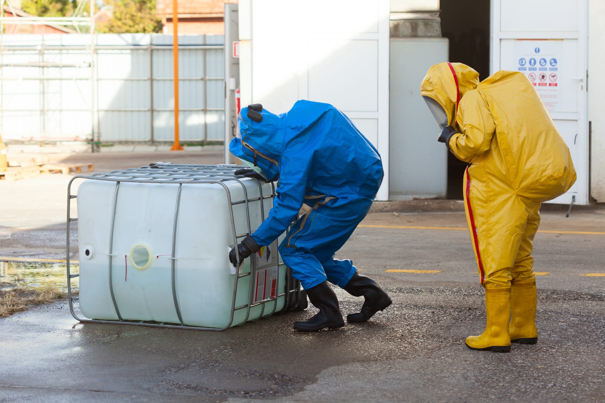 HAZMAT team, identify dangerous materials